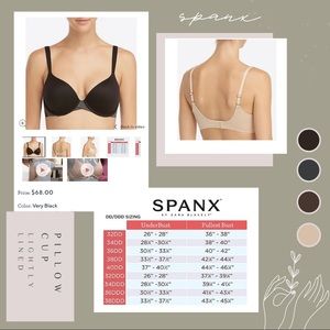 NWT Spanx Lightly Lined Full Coverage Bra